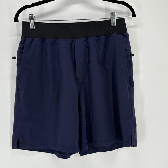 Fabletics Shorts Mens Medium Athletic Performance Lined Drawstring Pockets Gym - Picture 1 of 8